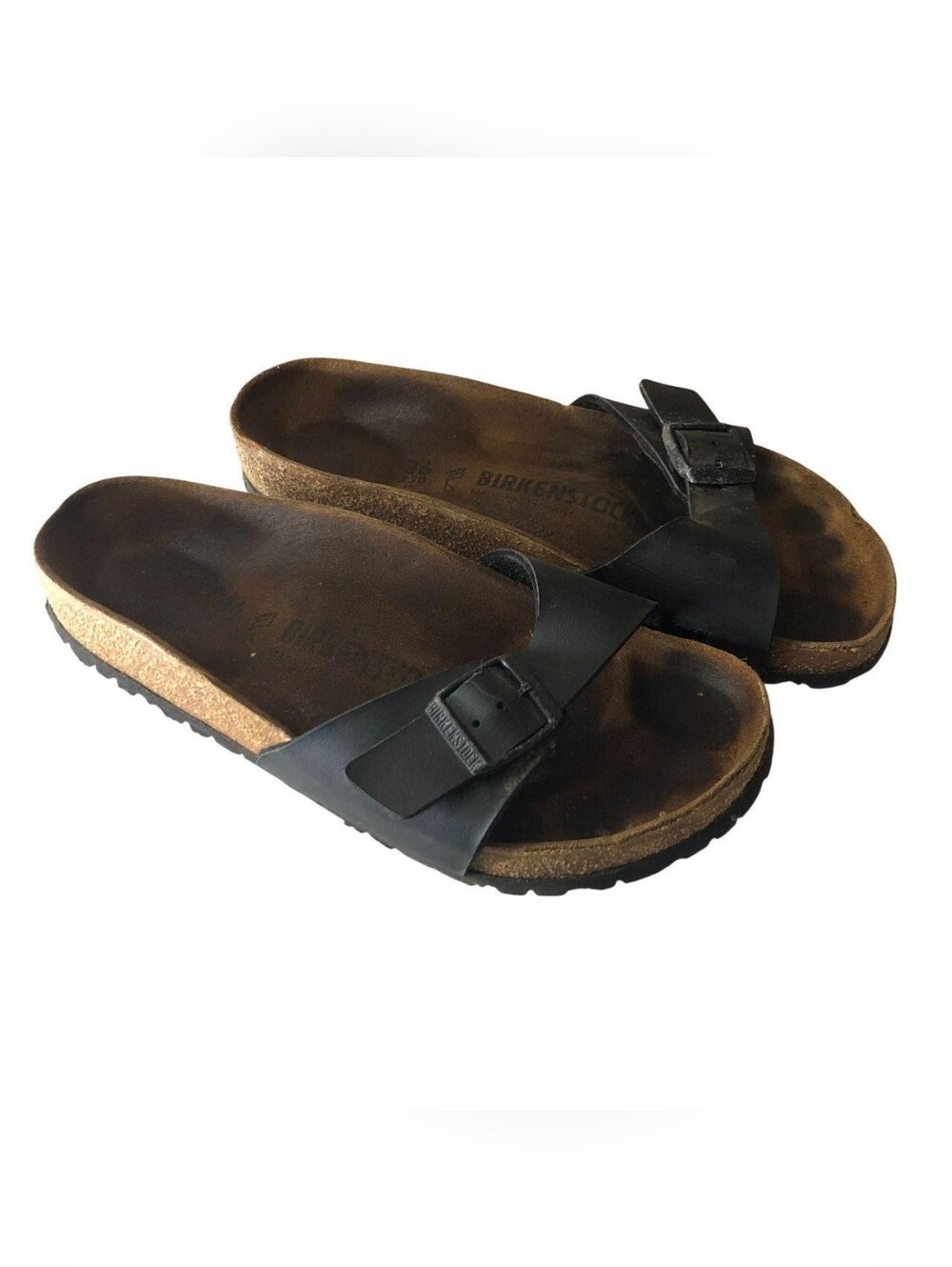 Birkenstock Black Madrid Birko-Flor Sandals